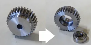 ギヤのベアリング合わせ